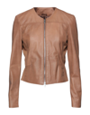Street Leathers Jackets In Brown