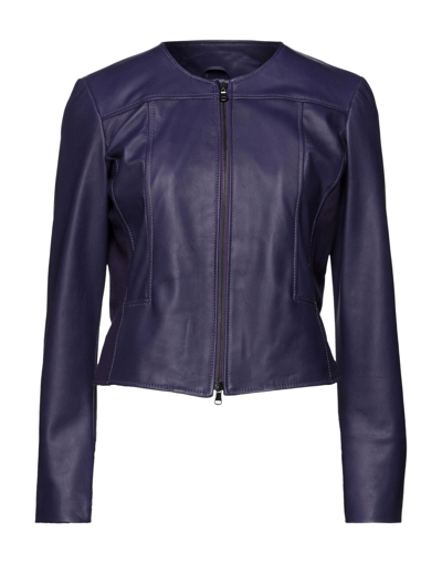 Street Leathers Jackets In Purple