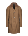 Grey Daniele Alessandrini Coats In Beige