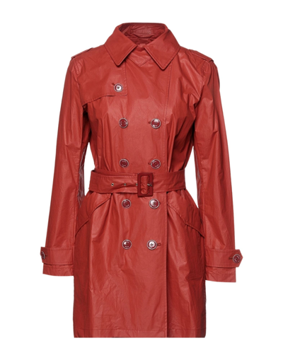 Herno Overcoats In Red