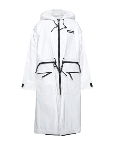 Burberry Overcoats In White