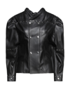 ISABEL MARANT ISABEL MARANT WOMAN JACKET BLACK SIZE 6 LAMBSKIN