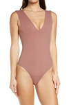 Free People Intimately Fp Keep It Sleek Bodysuit In Summer Sparrow