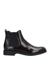 Tod's Ankle Boots In Maroon