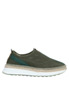 ESPADRILLES ESPADRILLES MAN ESPADRILLES MILITARY GREEN SIZE 8 SOFT LEATHER, TEXTILE FIBERS