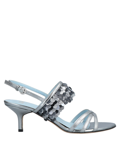 Frances Valentine Sandals In Silver