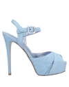 Le Silla Sandals In Blue