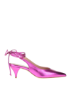 ALCHIMIA NAPOLI ALCHIMIA NAPOLI WOMAN PUMPS FUCHSIA SIZE 7 SOFT LEATHER