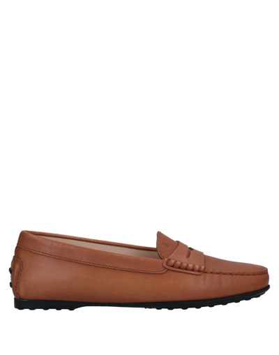 Shop Tod's Loafers In Tan