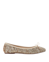 Ballerette Ballet Flats In Gold