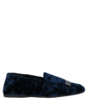 Sergio Rossi Loafers In Slate Blue