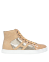 Hogan Rebel Sneakers In Beige