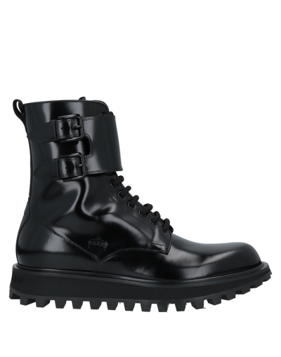 Dolce & Gabbana Ankle Boots In Black