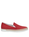 Tod's Espadrilles In Brick Red