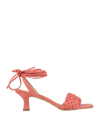 Paolo Mattei Sandals In Coral