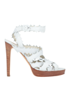 RUPERT SANDERSON RUPERT SANDERSON WOMAN SANDALS WHITE SIZE 9.5 SOFT LEATHER