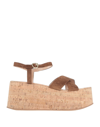 Gianvito Rossi Bebe Platform Sandal In Brown