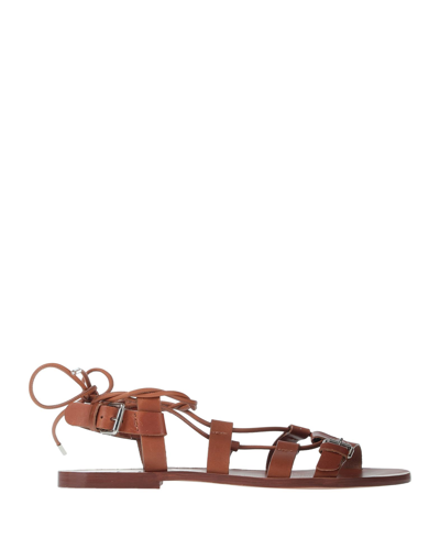High Sandals In Brown