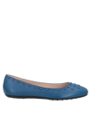 Tod's Ballet Flats In Dark Blue