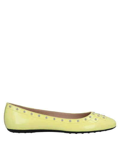 Tod's Ballet Flats In Yellow