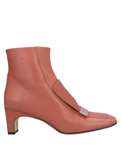 Sergio Rossi Ankle Boots In Pastel Pink