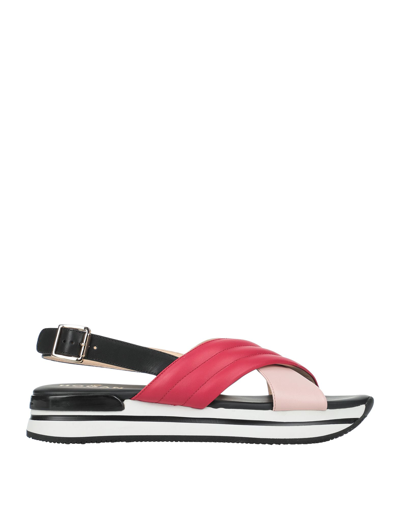 Hogan Sandals In Red