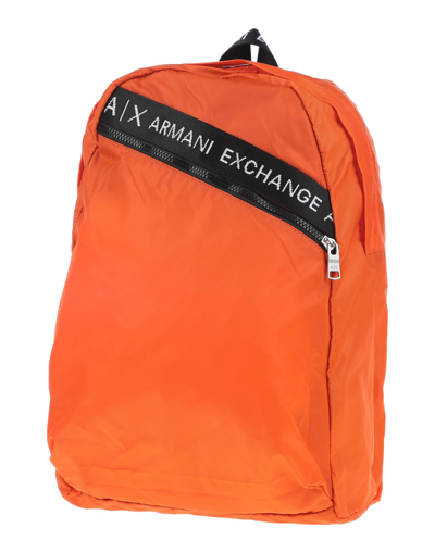 Armani Exchange Backpacks In Orange