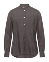 Mc2 Saint Barth Shirts In Dark Brown