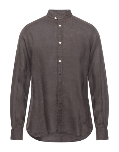 Mc2 Saint Barth Shirts In Dark Brown