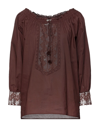 True Royal Blouses In Brown