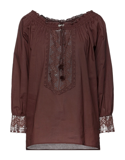 True Royal Blouses In Brown