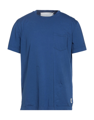 People (+)  Man T-shirt Blue Size S Cotton