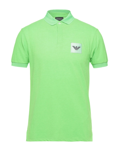Emporio Armani Polo Shirts In Green