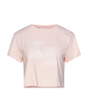 Kendall + Kylie T-shirts In Light Pink