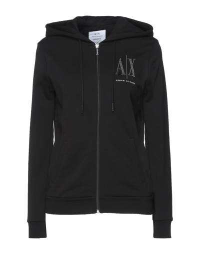 Armani Exchange Sweatshirts In Black