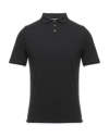 Alpha Studio Polo Shirts In Black