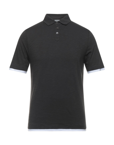 Alpha Studio Polo Shirts In Brown