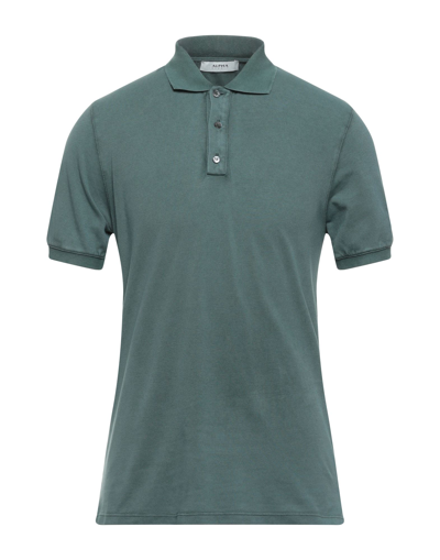 Alpha Studio Polo Shirts In Green