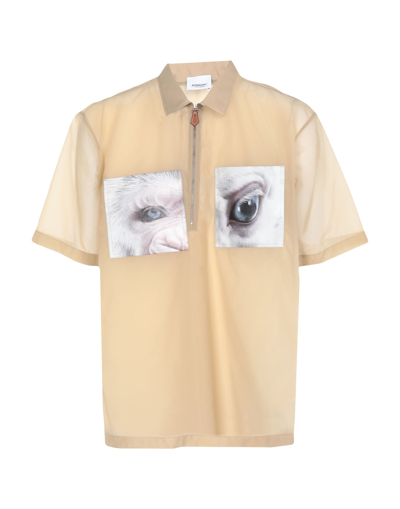 Burberry Shirts In Beige