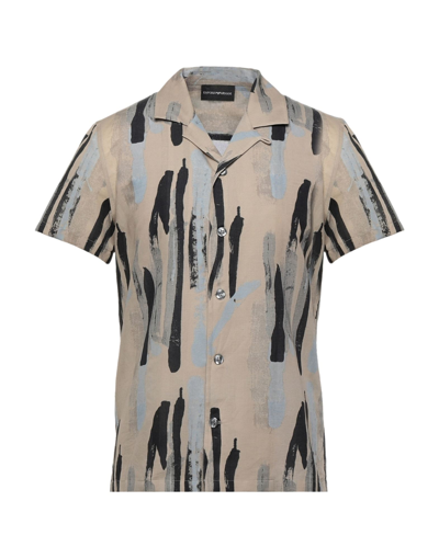 Emporio Armani Shirts In Beige