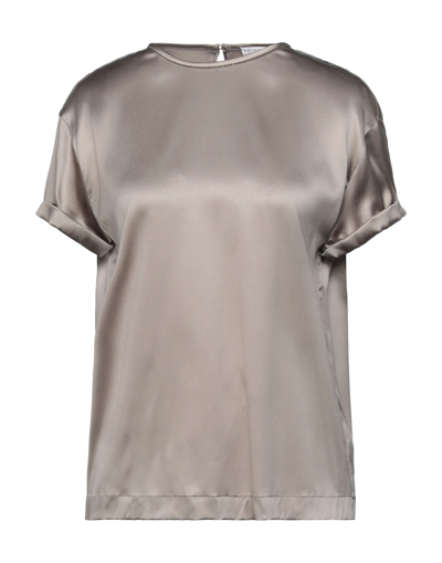 Brunello Cucinelli Blouses In Dove Grey