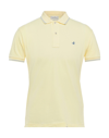 Brooksfield Polo Shirts In Light Yellow