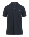 Moose Knuckles Polo Shirts In Dark Blue