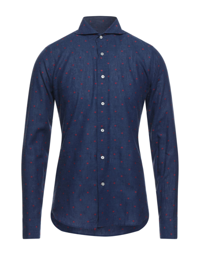 Ago E Filo Shirts In Dark Blue