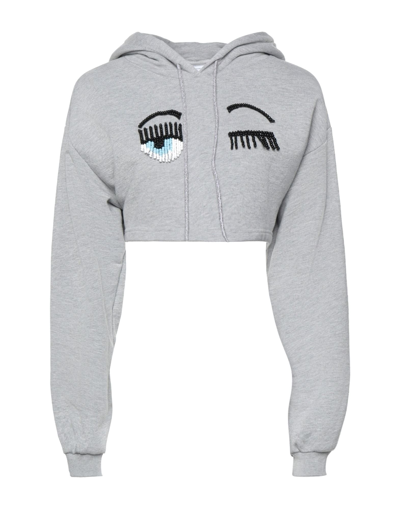 Chiara Ferragni Sweatshirts In Grey