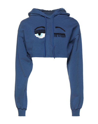 Chiara Ferragni Sweatshirts In Blue