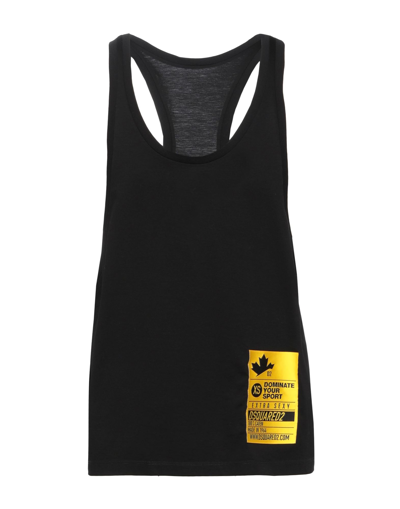 Dsquared2 Tank Tops In Black
