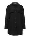 DELADA DELADA WOMAN SHIRT BLACK SIZE S SILK