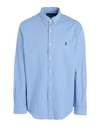 Polo Ralph Lauren Slim Fit Checked Stretch Poplin Shirt In Blue