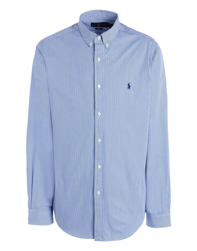 Polo Ralph Lauren Striped Slim Fit Shirt In Blue